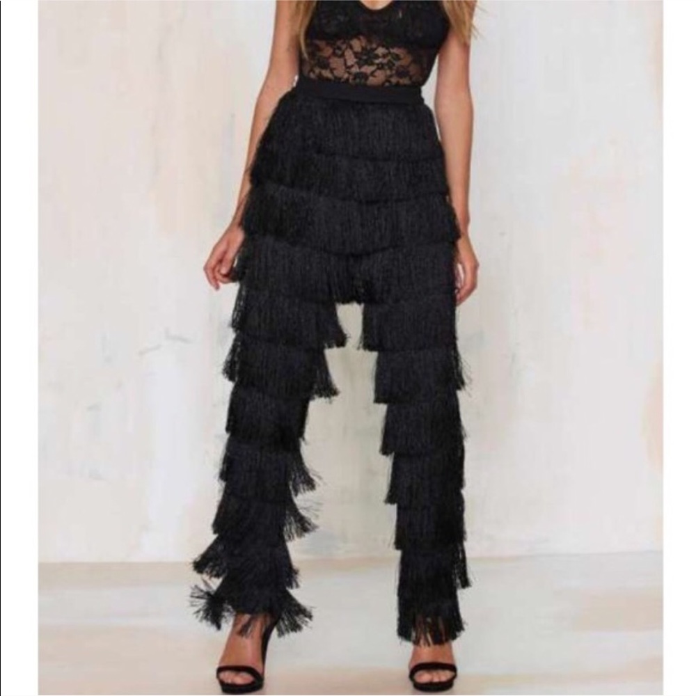 Nasty Gal fringe pants
